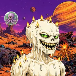 Oozlings #84, Candle Wax · Ship Junkyard