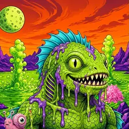 Oozlings #840, Swamp Fish · Acid Lake