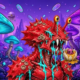 Oozlings #8408, Crab · Fungus Forest