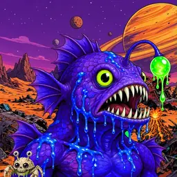 Oozlings #8409, Mutated Anglerfish · Ship Junkyard