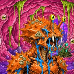 Oozlings #841, Mutated Crab · Flesh Cave