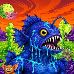 Oozlings #8410, Anglerfish · Acid Lake