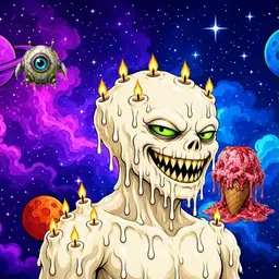 Oozlings #8412, Candle Wax · Void Nebula