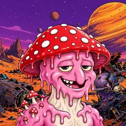 Oozlings #8416, Mushroom Head · Ship Junkyard