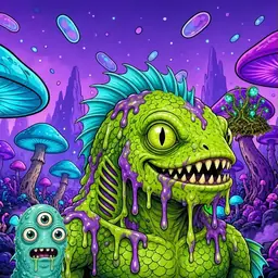 Oozlings #845, Swamp Fish · Fungus Forest