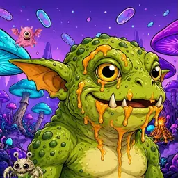 Oozlings #8451, Toad Goblin · Fungus Forest