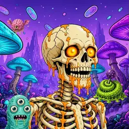 Oozlings #8453, Skull · Fungus Forest