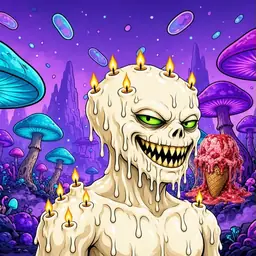 Oozlings #8460, Candle Wax · Fungus Forest