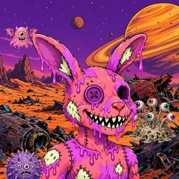 Oozlings #8465, Mutated Zombie Bunny · Ship Junkyard