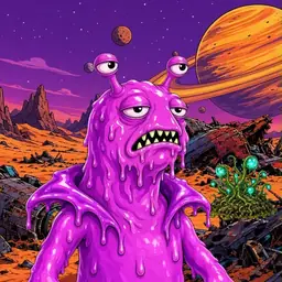 Oozlings #8467, Mutated Slug · Ship Junkyard