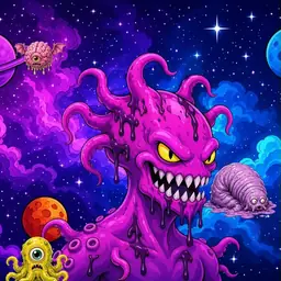 Oozlings #8468, Squid · Void Nebula