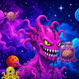 Oozlings #8471, Squid · Void Nebula