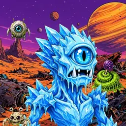 Oozlings #8474, Ice Cyclops · Ship Junkyard