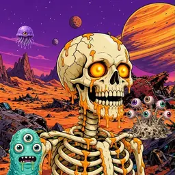 Oozlings #849, Skull · Ship Junkyard