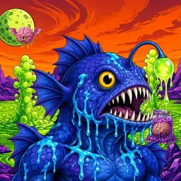 Oozlings #8496, Anglerfish · Acid Lake