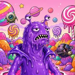 Oozlings #850, Slug · Candy Planet