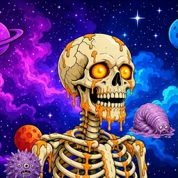 Oozlings #8522, Skull · Void Nebula
