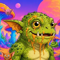 Oozlings #8523, Toad Goblin · Mushroom Desert