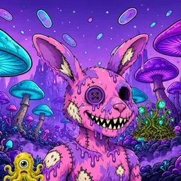 Oozlings #8531, Zombie Bunny · Fungus Forest
