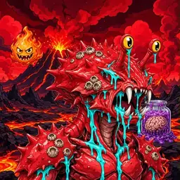 Oozlings #8534, Crab · Lava Fields