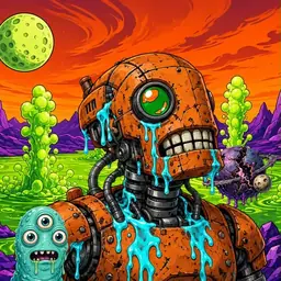 Oozlings #8539, Rusty Robot · Acid Lake
