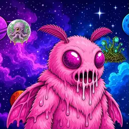 Oozlings #8546, Mutant Moth · Void Nebula