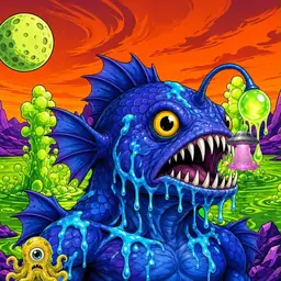 Oozlings #8551, Anglerfish · Acid Lake