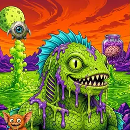 Oozlings #8553, Swamp Fish · Acid Lake