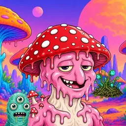 Oozlings #8554, Mushroom Head · Mushroom Desert