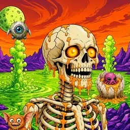 Oozlings #8561, Skull · Acid Lake