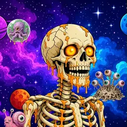 Oozlings #8569, Skull · Void Nebula