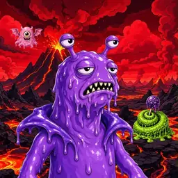 Oozlings #8579, Slug · Lava Fields