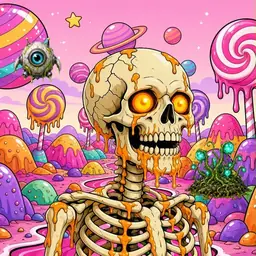 Oozlings #8580, Skull · Candy Planet