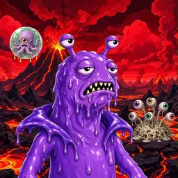 Oozlings #859, Slug · Lava Fields