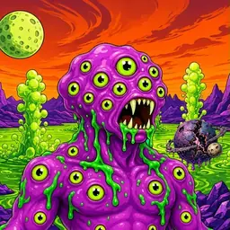 Oozlings #8593, Mutated Eyeball Cluster · Acid Lake