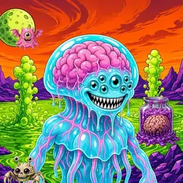 Oozlings #8605, Jellyfish Brain · Acid Lake