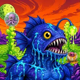 Oozlings #8615, Anglerfish · Acid Lake