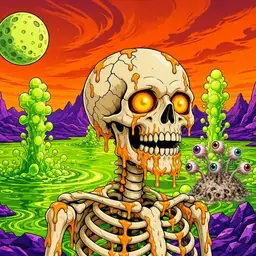 Oozlings #8624, Skull · Acid Lake