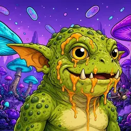 Oozlings #8647, Toad Goblin · Fungus Forest