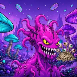 Oozlings #865, Squid · Fungus Forest