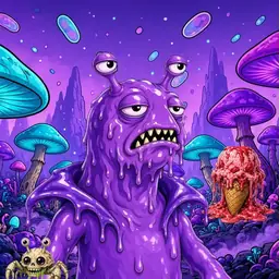 Oozlings #8651, Slug · Fungus Forest