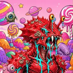 Oozlings #8653, Crab · Candy Planet