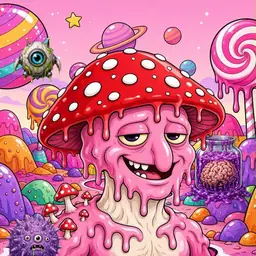 Oozlings #8661, Mushroom Head · Candy Planet