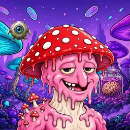 Oozlings #8670, Mushroom Head · Fungus Forest