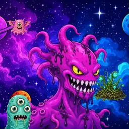 Oozlings #8679, Squid · Void Nebula