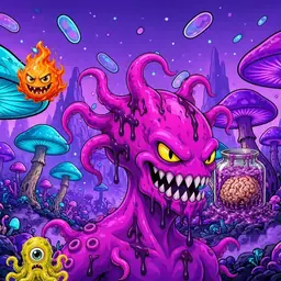 Oozlings #8684, Squid · Fungus Forest