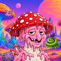 Oozlings #8685, Mushroom Head · Mushroom Desert
