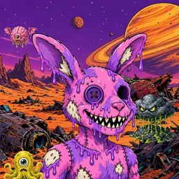 Oozlings #8686, Zombie Bunny · Ship Junkyard