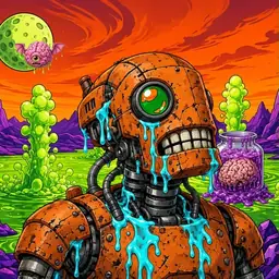 Oozlings #8689, Rusty Robot · Acid Lake