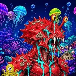Oozlings #869, Crab · Glow Reef
